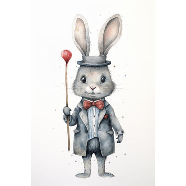 Vintage Rabbit Canvas